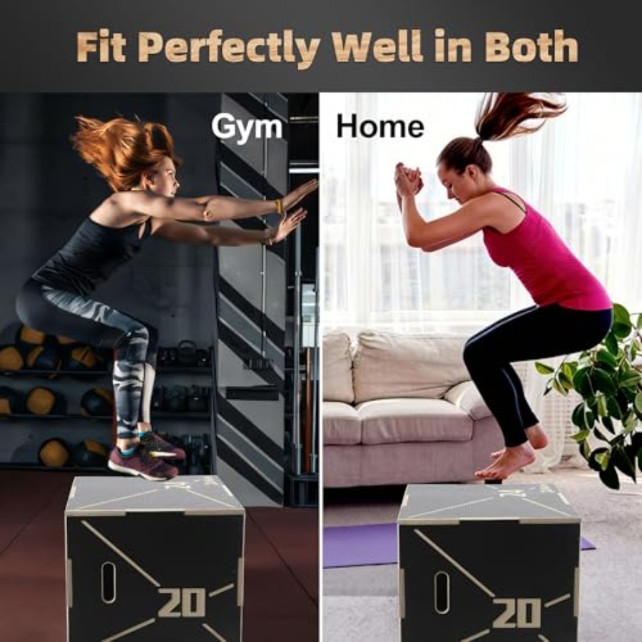 미끄럼 방지 목재 플라이오메트릭 점프 박스 3-in-1 - Plyo Jump Box 리뷰 및 가격
