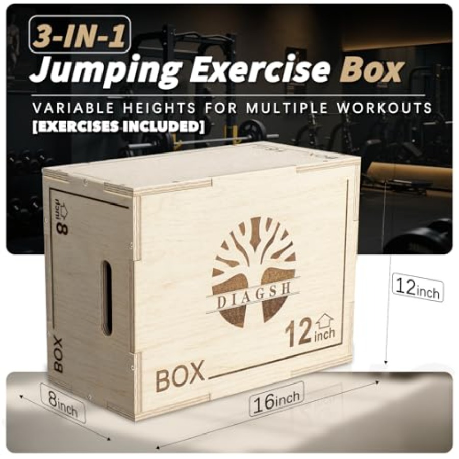 플라이오 박스 - 3-in-1 목재 플라이오메트릭 점프 - Plyo Jump Box 리뷰 및 가격