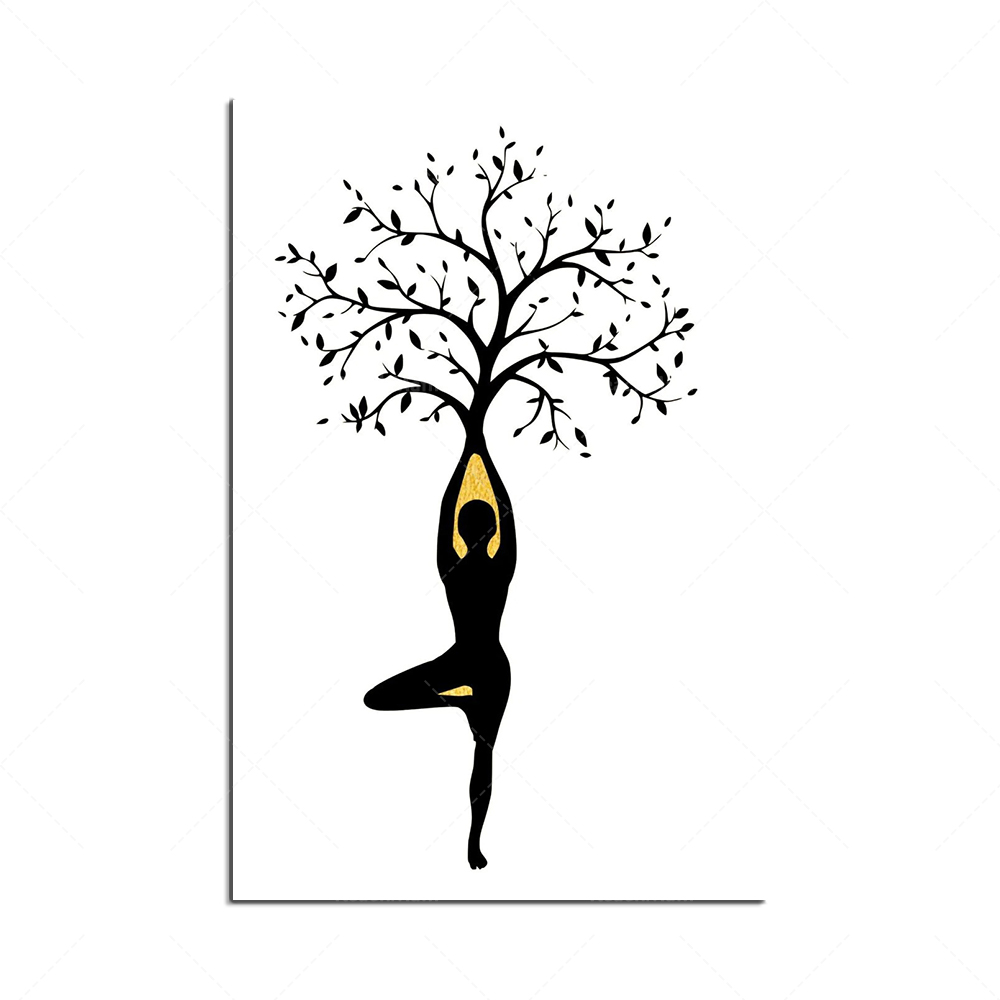 요가 자세 포스터 명상 선(禪) 예술 캔버스 그림 여성 - Zen Yoga Fitness 리뷰 및 가격